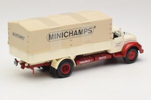 Magirus-Deutz S 7500 Jupiter Ciężarówka Skrzyniowa Biały Czerwony Minichamps 1:43 439141022 Metal — zdjęcie 2 z 6