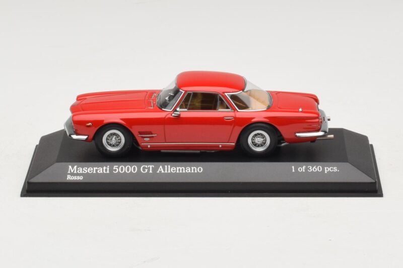 Maserati 5000 GT Allemano Czerwony Minichamps 1:43 437123321 Metal