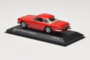 Maserati 5000 GT Allemano Czerwony Minichamps 1:43 437123321 Metal — zdjęcie 3 z 4