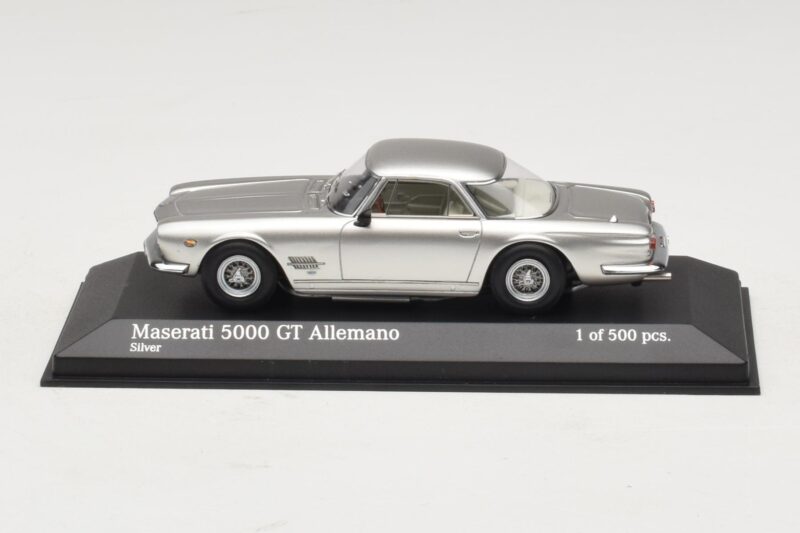 Maserati 5000 GT Allemano Srebrny Minichamps 1:43 Maserati 5000 GT Allemano Srebrny Minichamps 1:43 437123324 Metal