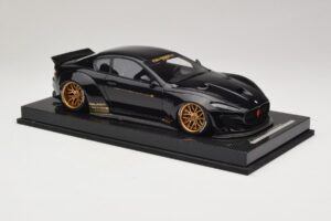 Maserati GranTurismo Liberty Walk Czarny ze Złotymi Felgami AB Models 1:18 MAS-LB08-C Żywica — zdjęcie 4 z 7