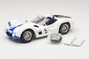 Maserati Tipo 61 #5 S. Moss / D. Gurney Camoradi ADAC 1000km Nurburgring Winner 1960 Minichamps 1:18 100601205 Metal