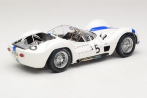 Maserati Tipo 61 #5 S. Moss / D. Gurney Camoradi ADAC 1000km Nurburgring Winner 1960 Minichamps 1:18 100601205 Metal — zdjęcie 3 z 8