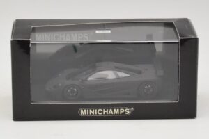 McLaren F1 GTR Prototype Czarny Matowy Z Czarnymi Felgami Minichamps 1:43 MCLAREN009 Metal — zdjęcie 3 z 4