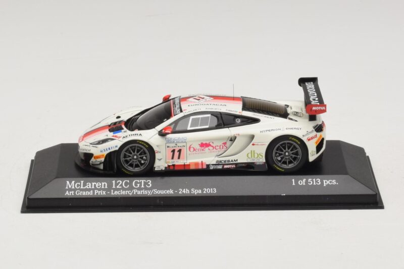 McLaren MP4-12C GT3 #11 Art Grand Prix Leclerc / Parisy 24 Hours of Spa 2013 Minichamps 1:43 437131311 Metal