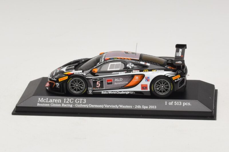 McLaren MP4-12C GT3 #5 Boutsen Racing Guilvert / Dermont 24 Hours of Spa 2013 Minichamps 1:43 437131305 Metal