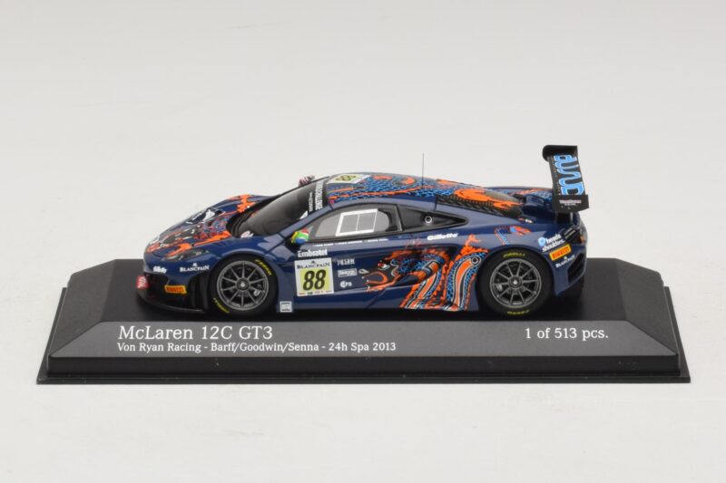 McLaren MP4-12C GT3 #88 Von Ryan Racing Barff / Goodwin 24 Hours of Spa 2013 Minichamps 1:43 437131388 Metal