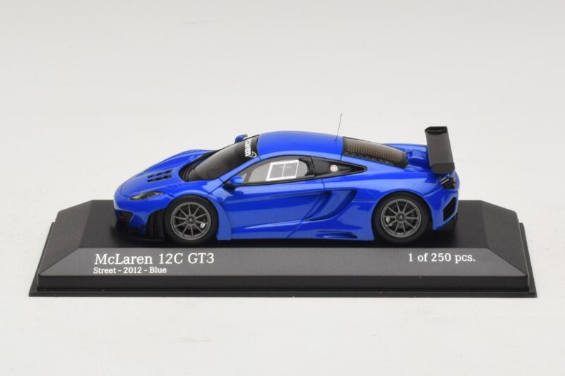 McLaren MP4-12C GT3 Street Niebieski Minichamps 1:43 McLaren MP4-12C GT3 Street Niebieski Minichamps 1:43 437121397 Metal