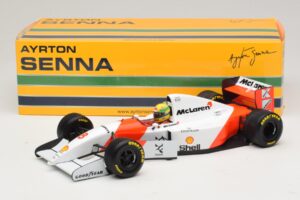 McLaren MP4/8 Ford #8 A. Senna Winner European GP 1993 Minichamps 1:18 540931818 Metal — zdjęcie 2 z 7