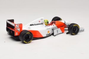 McLaren MP4/8 Ford #8 A. Senna Winner European GP 1993 Minichamps 1:18 540931818 Metal — zdjęcie 6 z 7