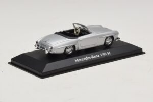 Mercedes 190 SL W121 Srebrny Maxichamps 1:43 940033130 Metal — zdjęcie 2 z 4