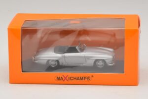 Mercedes 190 SL W121 Srebrny Maxichamps 1:43 940033130 Metal — zdjęcie 4 z 4
