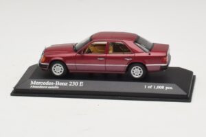 Mercedes 230E W124 Czerwony Metalik Minichamps 1:43 400037001 Metal