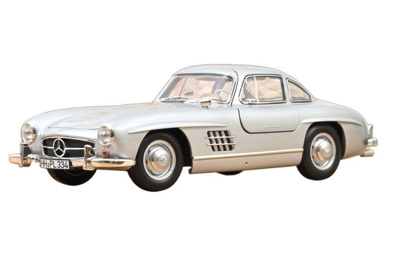 Mercedes 300 SL W198 Gullwing Srebrny Norev 1:18 183857 Metal