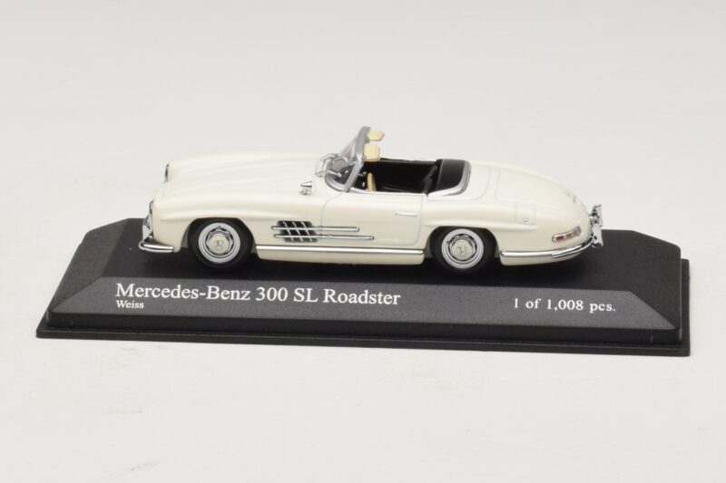 Mercedes 300 SL W198 Roadster Biały Minichamps 1:43 Mercedes 300 SL W198 Roadster Biały Minichamps 1:43 400039034 Metal