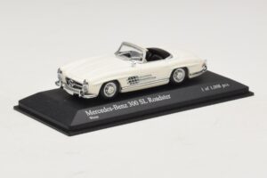Mercedes 300 SL W198 Roadster Biały Minichamps 1:43 400039034 Metal — zdjęcie 2 z 4
