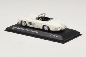 Mercedes 300 SL W198 Roadster Biały Minichamps 1:43 400039034 Metal — zdjęcie 3 z 4
