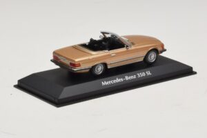 Mercedes 350 SL R107 Złoty Maxichamps 1:43 940033431 Metal — zdjęcie 2 z 4