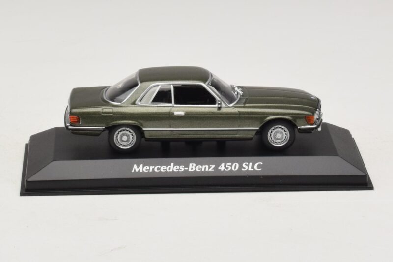Mercedes 450 SLC C107 Ciemnozielony Metalik Maxichamps 1:43 Mercedes 450 SLC C107 Ciemnozielony Metalik Maxichamps 1:43 940033420 Metal