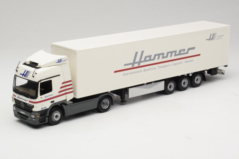 Mercedes Actros 1844LS Koffersattelzug Hammer Aachen Minichamps 1:43 Mercedes Actros 1844LS Koffersattelzug Hammer Aachen Minichamps 1:43 499039105 Metal