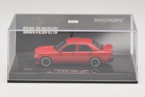 Mercedes Brabus 3.6S 190E W201 Czerwony Minichamps 1:43 437032600 Metal — zdjęcie 4 z 5