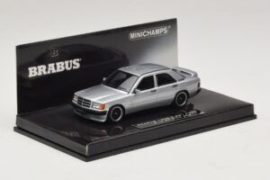 Mercedes Brabus 3.6S 190E W201 Srebrny Minichamps 1:43 437032604 Metal — zdjęcie 2 z 5
