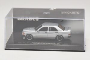 Mercedes Brabus 3.6S 190E W201 Srebrny Minichamps 1:43 437032604 Metal — zdjęcie 4 z 5