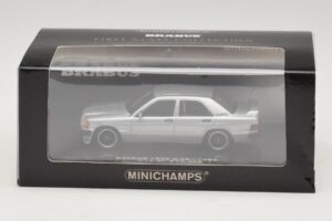 Mercedes Brabus 3.6S 190E W201 Srebrny Minichamps 1:43 437032604 Metal — zdjęcie 5 z 5