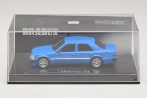 Mercedes Brabus 6.5 500E W124 Niebieski Minichamps 1:43 437032502 Metal — zdjęcie 4 z 5
