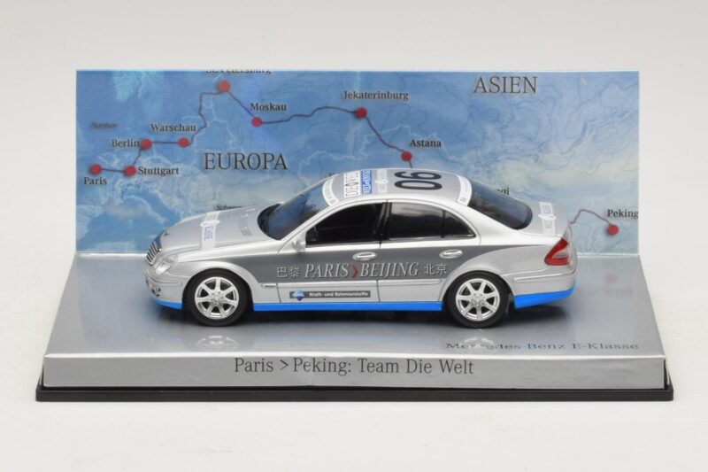 Mercedes E-Class #6 Team Die Welt Rally Paris-Peking 2007 Minichamps 1:43 Mercedes E-Class #6 Team Die Welt Rally Paris-Peking 2007 Minichamps 1:43 B66962262 Metal