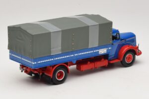 Mercedes L 315 Samochód Skrzyniowy Niebiesko-Czerwony Minichamps 1:43 439034420 Metal — zdjęcie 2 z 6