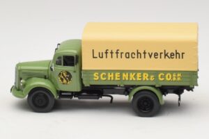 Mercedes L 3500 Ciężarówka Skrzyniowa Schenker Minichamps 1:43 439350028 Metal — zdjęcie 3 z 6