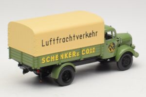 Mercedes L 3500 Ciężarówka Skrzyniowa Schenker Minichamps 1:43 439350028 Metal — zdjęcie 2 z 6