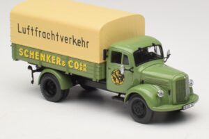 Mercedes L 3500 Ciężarówka Skrzyniowa Schenker Minichamps 1:43 439350028 Metal — zdjęcie 4 z 6