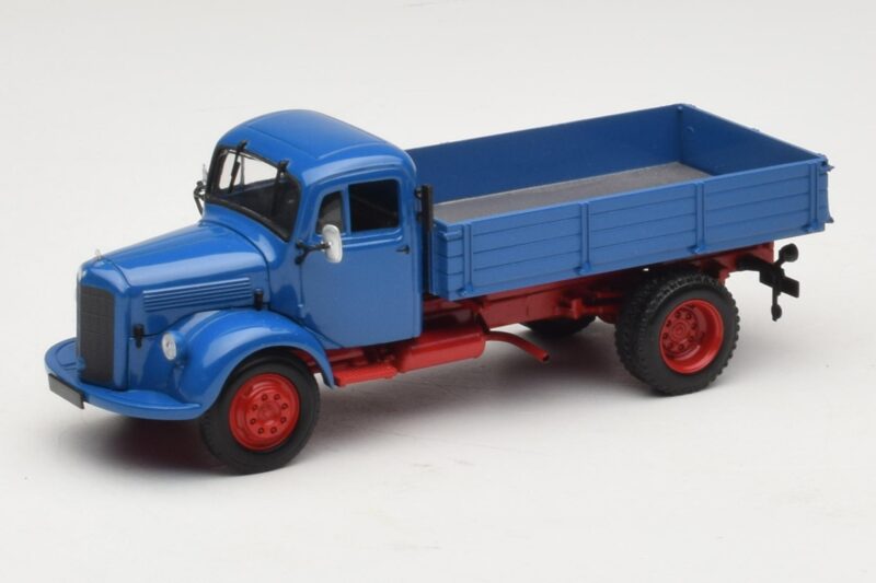 Mercedes L 3500 Wywrotka Niebieski Czerwony Minichamps 1:43 439350004 Metal