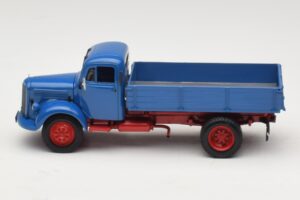 Mercedes L 3500 Wywrotka Niebieski Czerwony Minichamps 1:43 439350004 Metal — zdjęcie 3 z 6