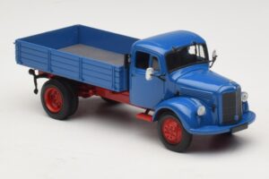 Mercedes L 3500 Wywrotka Niebieski Czerwony Minichamps 1:43 439350004 Metal — zdjęcie 4 z 6
