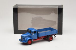 Mercedes L 3500 Wywrotka Niebieski Czerwony Minichamps 1:43 439350004 Metal — zdjęcie 6 z 6