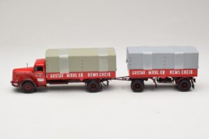Mercedes L315 Pritschenzug Gustav Mauler Minichamps 1:43 499034720 Metal — zdjęcie 3 z 6