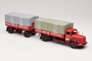 Mercedes L315 Pritschenzug Gustav Mauler Minichamps 1:43 499034720 Metal — zdjęcie 4 z 6