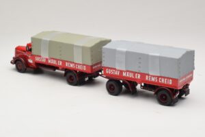 Mercedes L315 Pritschenzug Gustav Mauler Minichamps 1:43 499034720 Metal — zdjęcie 5 z 6