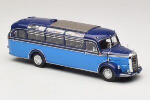 Mercedes O 3500 Autobus Błękitny Ciemnoniebieski Minichamps 1:43 439360011 Metal — zdjęcie 4 z 6