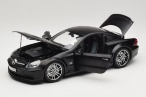 Mercedes SL65 AMG R230 Black Series Matt Black Minichamps 1:18 100038121 Metal — zdjęcie 2 z 8