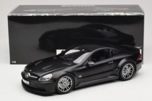 Mercedes SL65 AMG R230 Black Series Matt Black Minichamps 1:18 100038121 Metal — zdjęcie 8 z 8