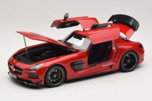 Mercedes SLS AMG C197 Black Series Czerwony Minichamps 1:18 110033022 Metal — zdjęcie 3 z 8