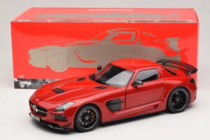 Mercedes SLS AMG C197 Black Series Czerwony Minichamps 1:18 110033022 Metal — zdjęcie 8 z 8