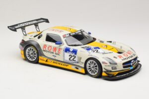 Mercedes SLS AMG GT3 #22 Graf / Jager Rowe Racing 24 Hours of Nurburgring 2013 Minichamps 1:18 151133122 Metal — zdjęcie 4 z 6