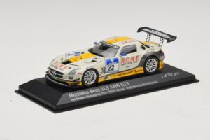 Mercedes SLS AMG GT3 #22 Rowe Racing Graf / Jager Nurburgring 24 Hours 2013 Minichamps 1:43 410133222 Metal — zdjęcie 2 z 4