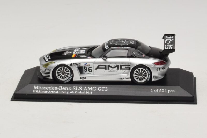 Mercedes SLS AMG GT3 #96 M. Hakkinen / R. Arnold 6 Hours of Zhuhai 2011 Minichamps 1:43 Mercedes SLS AMG GT3 #96 M. Hakkinen / R. Arnold 6 Hours of Zhuhai 2011 Minichamps 1:43 410113296 Metal