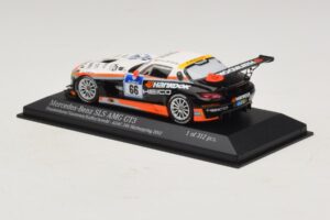 Mercedes SLS AMG GT3 #66 Hankook C. Frankenhout / Simonsen 24 Hours of Nurburgring 2012 Minichamps 1:43 437123266 Metal — zdjęcie 3 z 4